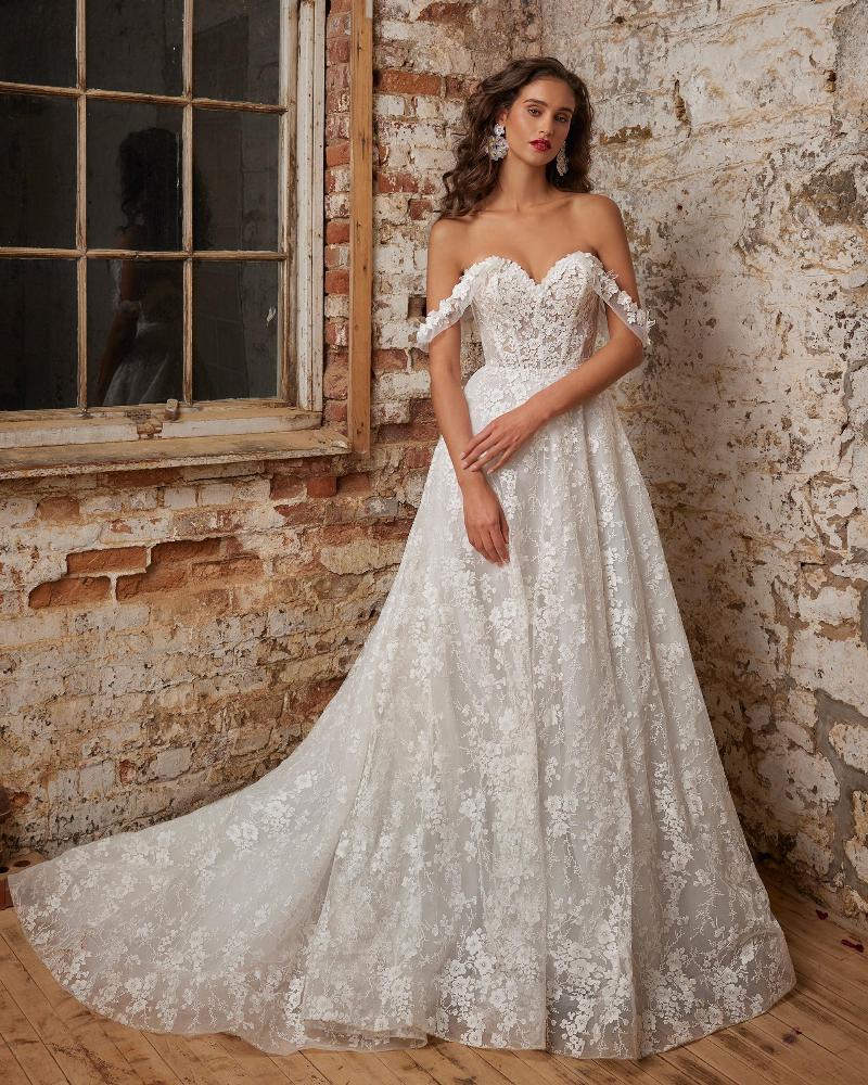 123230 classic a line wedding dress with removable sleeves3